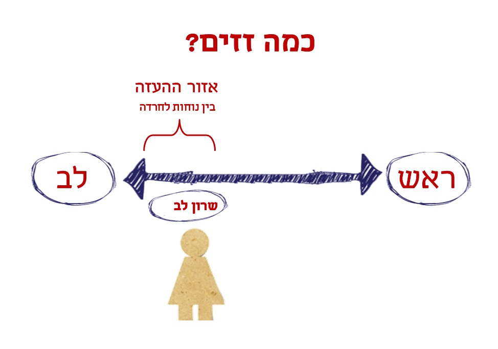 איזון בין הראש ללב
